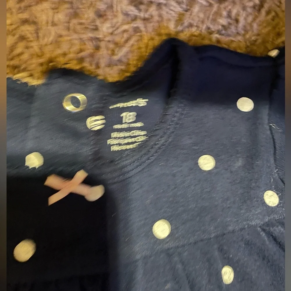 5 Piece BABY GIRL BUNDLE SIZE 18M Onesies, Pants, Leggings 4 outfits Gently used